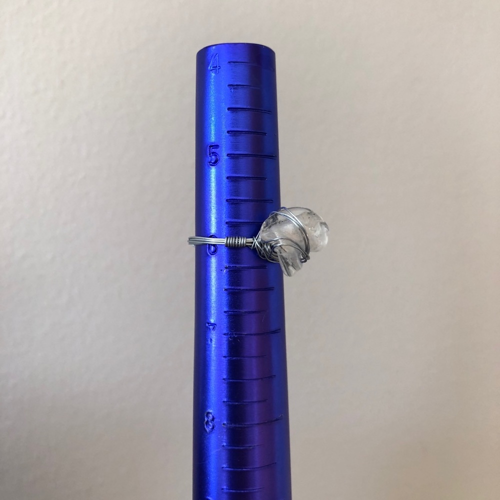 size 6 ring with bead